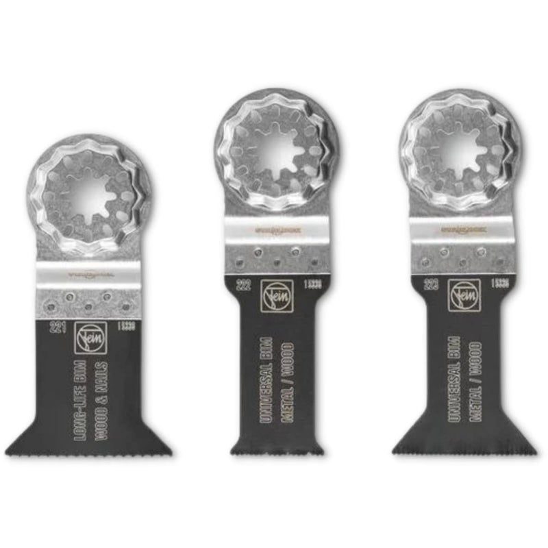 Fein Starlock E-Cut Combo Wood & Metal Saw Blade Set - 3-Piece Kit for Precision Cutting, Includes (2) E-Cut Universal, (2) E-Cut Long-Life Saw Blade - 35222952140 - Image 1